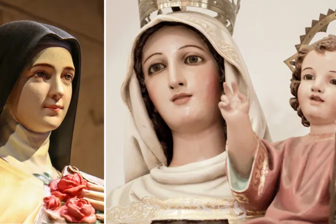 Santa Teresa de Lisieux y la Virgen del Carmen