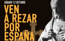 Detalle del cartel anunciador de la Misa organizada por EWTN España por el día de la Hispanidad.