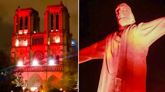 La Catedral de Notre Dame (Francia) y el Cristo de Cali (Colombia).