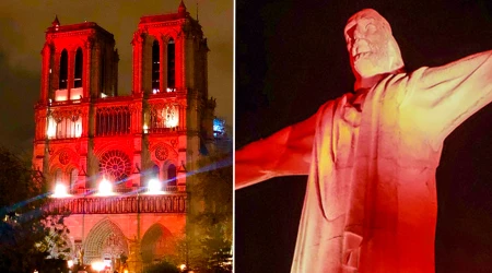 La Catedral de Notre Dame (Francia) y el Cristo de Cali (Colombia).