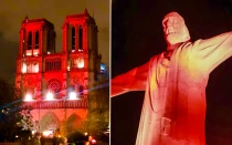 La Catedral de Notre Dame (Francia) y el Cristo de Cali (Colombia).