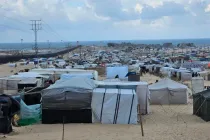 Un campo de refugiados en Gaza alberga a los desplazados por la guerra.