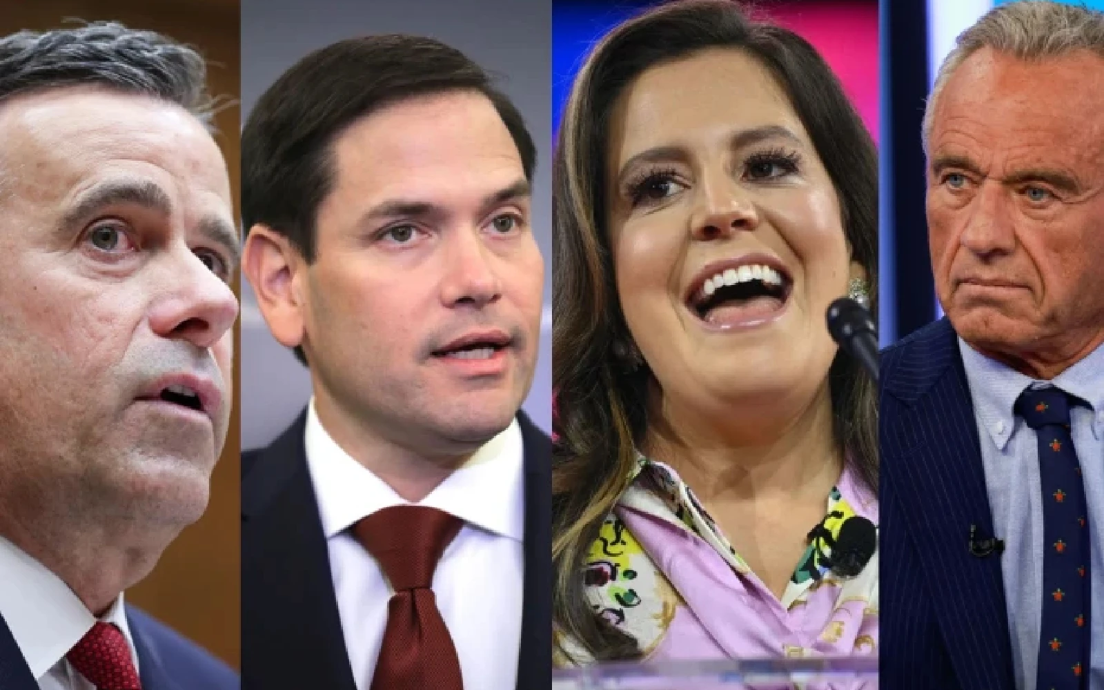 De izquierda a derecha: John Ratcliffe, Marco Rubio, Elise Stefanik y Robert F. Kennedy Jr. | Crédito: Win McNamee/Getty Images; Chip Somodevilla/Getty Image; MANDEL NGAN/AFP vía Getty Images; Jason Mendez/Getty Images?w=200&h=150