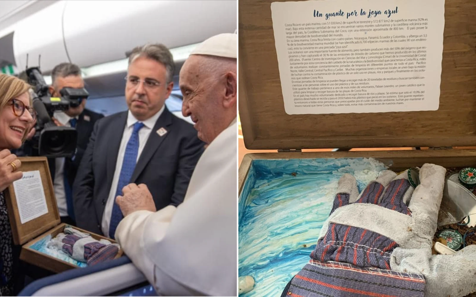 Guante que le regalaron al Papa Francisco en su viaje a Indonesia.?w=200&h=150