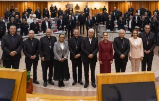 Obispos de Mexico con Claudia Sheinbaum Crédito: Conferencia del Episcopado Mexicano