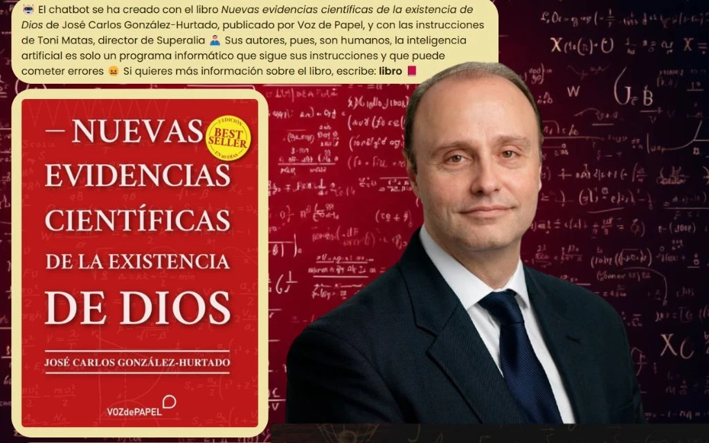 "Evidencias" es un chatbot basado en el libro superventas  de José Carlos González-Hurtado, presidente de EWTN España.?w=200&h=150