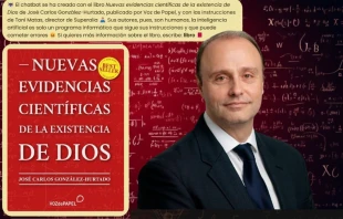 "Evidencias" es un chatbot basado en el libro superventas  de José Carlos González-Hurtado, presidente de EWTN España. Crédito: Voz de Papel y EWTN España.