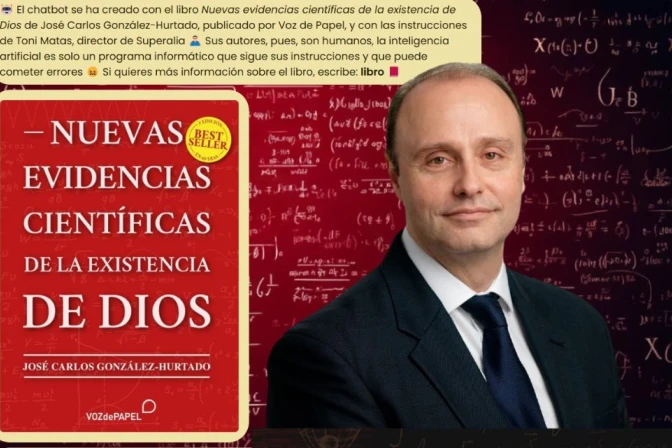 "Evidencias" es un chatbot basado en el libro superventas  de José Carlos González-Hurtado, presidente de EWTN España.