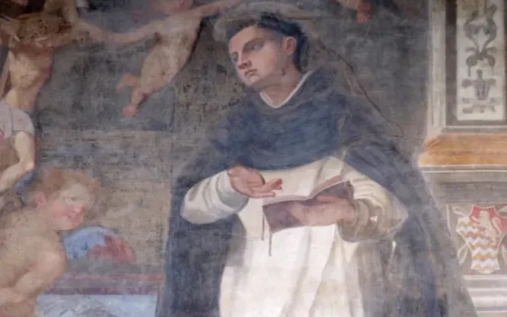 Santo Tomás de Aquino, en detalle de la fachada de la Iglesia de Santa Maria Novella en Florencia (Italia).?w=200&h=150