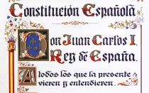 Portada de la Constitución Española de 1978.