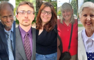 De izquierda a derecha: John Hinshaw, Jonathan Darnel, Lauren Handy, Joan Bell y Jean Marshall se encuentran entre los activistas provida que todavía están en prisión o esperando sentencias de prisión por cargos federales presentados por el Departamento de Justicia del presidente Joe Biden por protestas en centros de abortos, pero el presidente electo Donald Trump ha dicho que probablemente les otorgará indultos presidenciales. Crédito: Susan B. Anthony Pro-Life America.