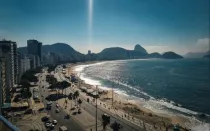 Playa de Copacabana en Río de Janeiro.