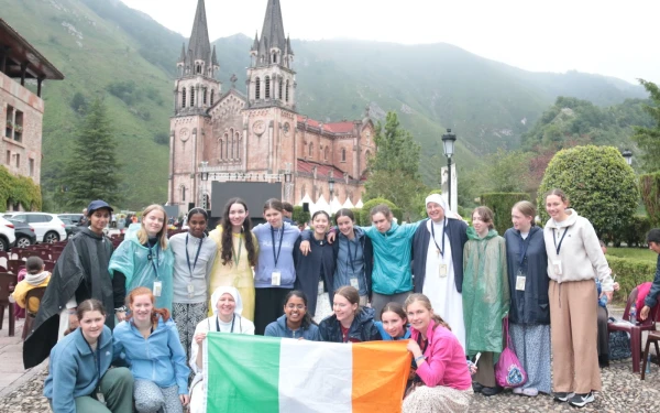 Young people in Covadonga during the JEMJ. Credit: Jemj