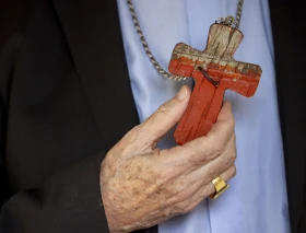 ¿Qué significa la cruz roja y blanca del Cardenal Czerny?