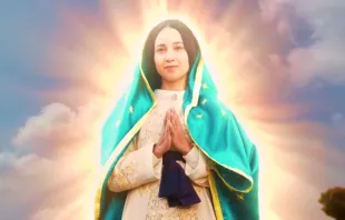 La Virgen de Guadalupe en la película "Guadalupe: Madre de la Humanidad" Crédito: Youtube Goya Producciones.