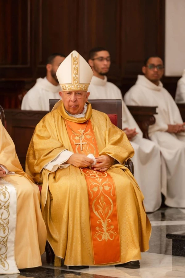 Mons. Ramón Benito de la Rosa y Carpio, Archbishop Emeritus of Santiago de los Caballeros. Credit: Pablo Fernández.