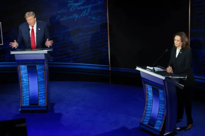 Trump y Harris en debate