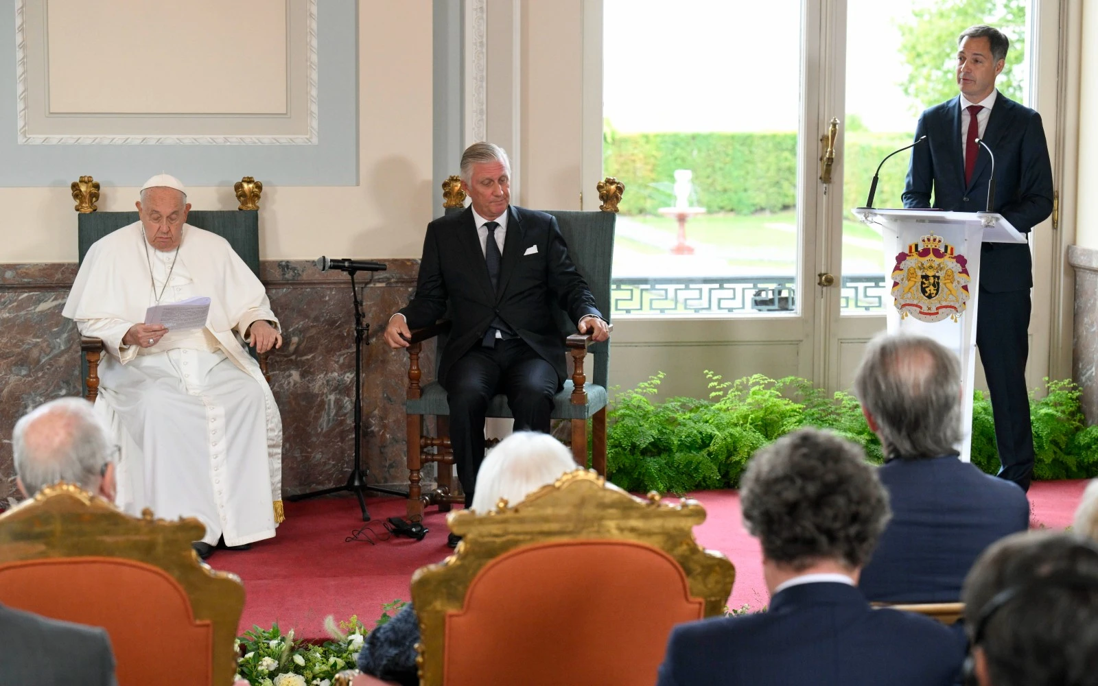 Alexander de Croo en su intervención durante la visita del Papa Francisco?w=200&h=150