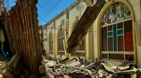 Colapsa techo de una iglesia católica en Nuevo León, México