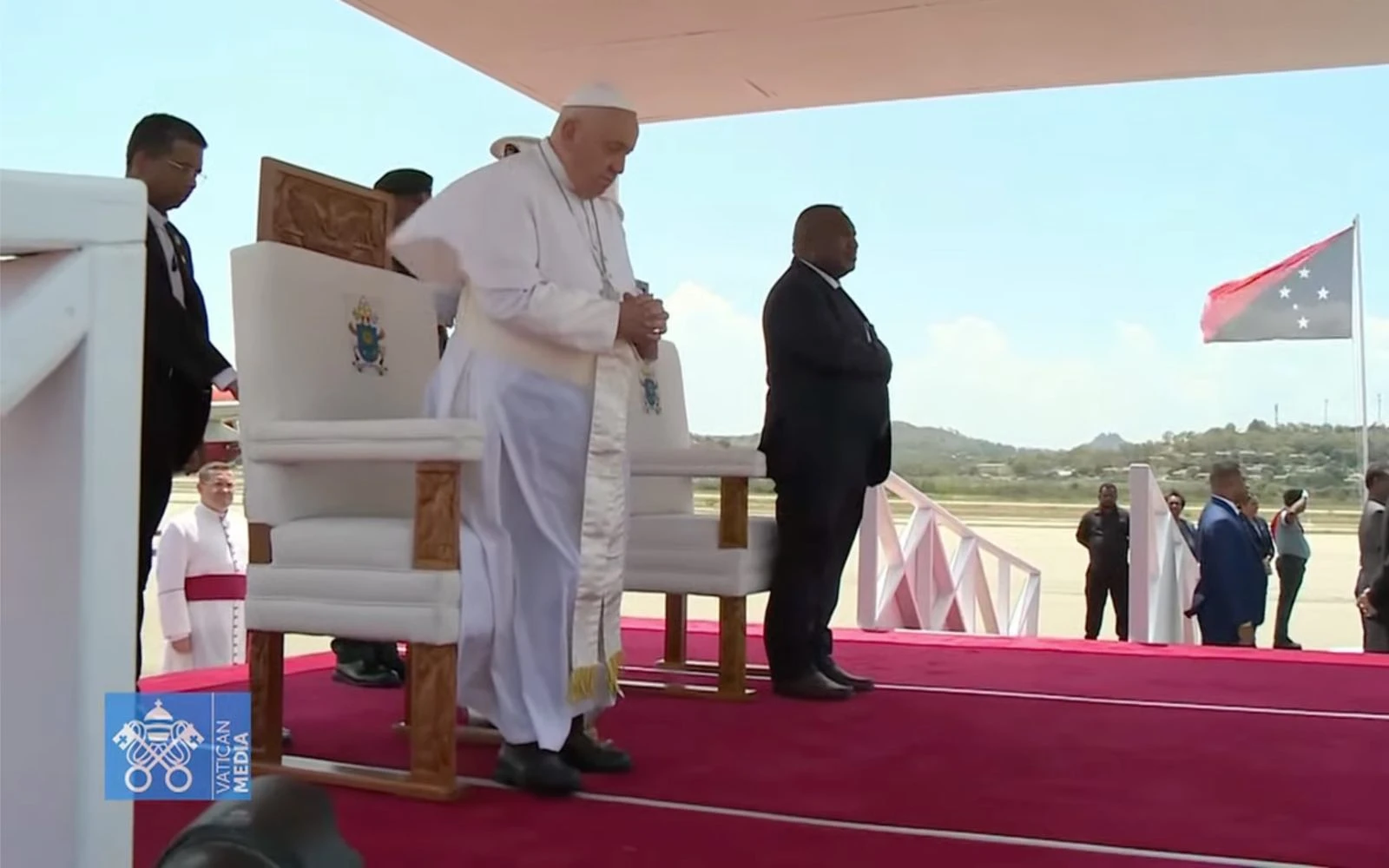 Ceremonia de despedida del Papa Francisco en el aeropuerto internacional de Port Moresby, capital de Papúa Nueva Guinea.?w=200&h=150