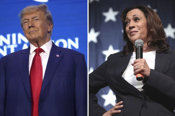 Donald Trump y Kamala Harris 05112024