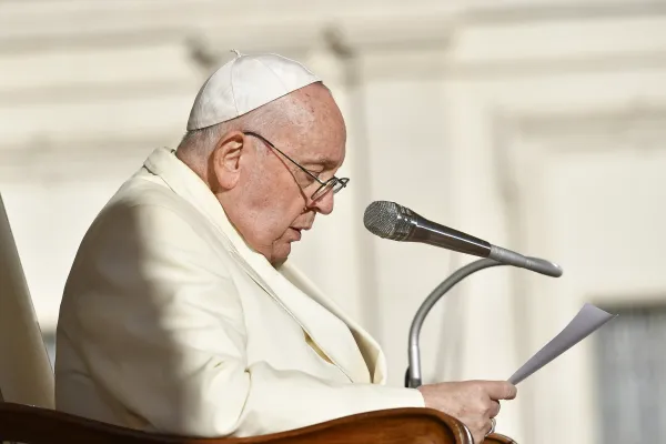 El Papa Francisco pide por la paz en la Audiencia General de este miércoles 22 de noveimbre. Crédito: Vatican Media