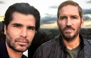 Eduardo Verástegui y Jim Caviezel en Colombia Instagram de Eduardo Verástegui