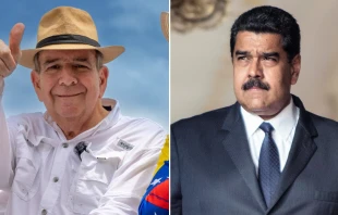 Edmundo González Urrutia y Nicolás Maduro. Crédito: Vente Venezuela/Eneas De Troya (Wikimedia Commons, CC BY-SA 4.0).