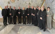 Autoridades del Vaticano y los obispos de Alemania que participaron en el encuentro hoy en Roma-
