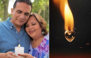 Los esposos Ascoy celebrando hace unos días sus 32 años de casados / Fuego en el corazón Crédito: Los Ascoy