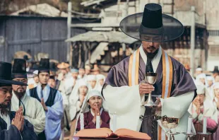 Escena de la película "Nacimiento", sobre San Andrés Kim Taegón. Crédito: Cortesía Películas Católicas Colombia.