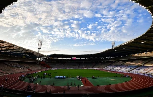 El Estadio Rey Balduino de Bruselas el 4 de septiembre de 2020. Crédito: MARTIN BUREAU/AFP vía Getty Images.