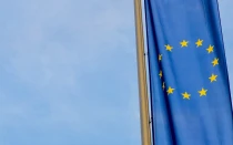 Bandera de la Unión Europea.