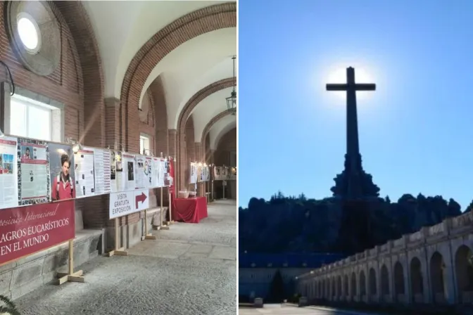 ExpoCarlo se exhibe en el Valle de los Caídos, junto a la Cruz más grande del mundo