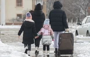 Familia de refugiados. Crédito: Shutterstock