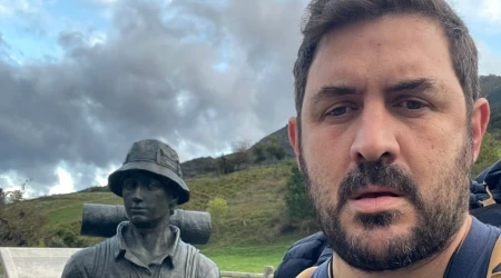 Fernando Gutiérrez, laico misionero, peregrina desde Santo Toribio de Liébana (España) a Belén.