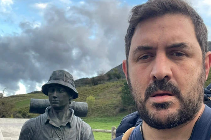 Fernando Gutiérrez, laico misionero, peregrina desde Santo Toribio de Liébana (España) a Belén.