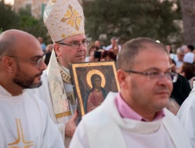 Franciscanos celebran a los santos arcángeles en Tierra Santa