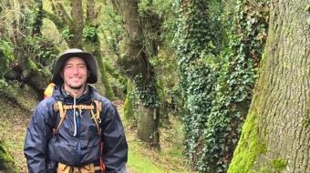 Gastón Suárez en el Camino de Santiago