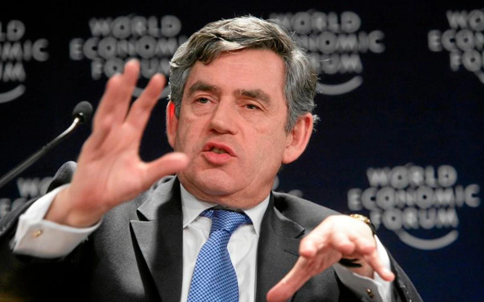 El ex primer ministro de Reino Unido, Gordon Brown, durante el Foro de Davos en 2007.?w=200&h=150