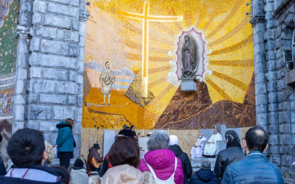 Capilla dedicada a Nuestra Señora de Guadalupe en Lourdes. Crédito: Santuario de Nuestra Señora de Lourdes