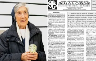 Sor Josefina Calvo, hija de la Caridad, falleció a los 90 años. Crédito: Cáritas Madrid 