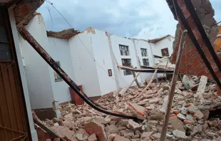 La Iglesia San José Obrero colapsa en Tala, Jalisco (México). Crédito: Facebook de Enrique Alfaro Ramírez, gobernador de Jalisco.