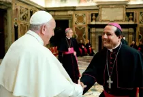 El Papa Francisco con Mons. Jorge Enrique Izaguirre