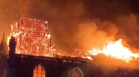 Incendio de la iglesia de la Inmaculada Concepción en Francia 20112024