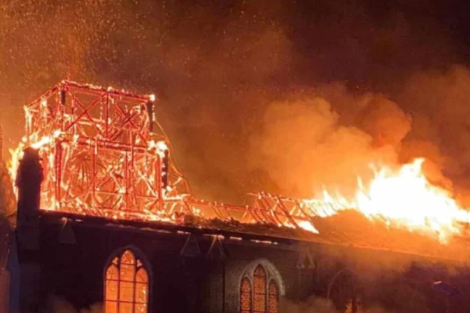 Incendio de la iglesia de la Inmaculada Concepción en Francia 20112024