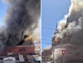 Incendio arrasa iglesia San Antonio de Padua y convento franciscano en Chile