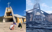 Capilla de la comunidad indígena de Panalachi, en el municipio de Bocoyna