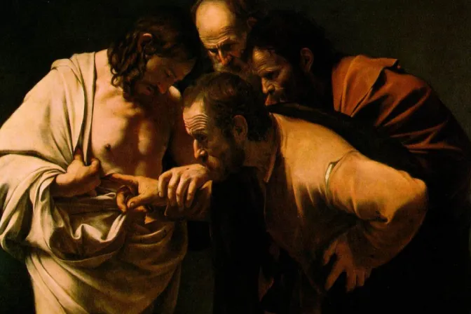 "La incredulidad de Santo Tomás" de Caravaggio.