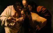 Pintura llamada “La incredulidad de Santo Tomás” de Caravaggio.